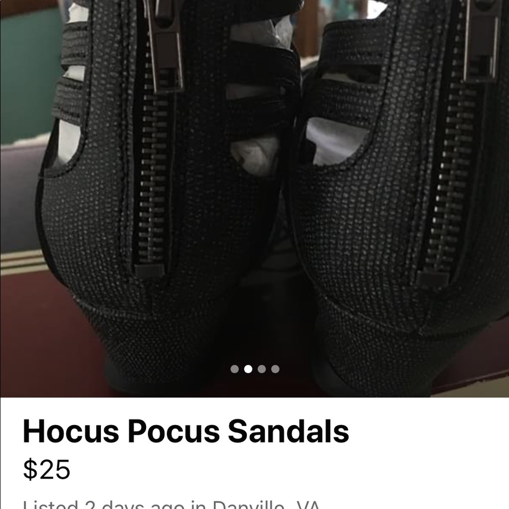 Hocus Pocus Sandals NWOT